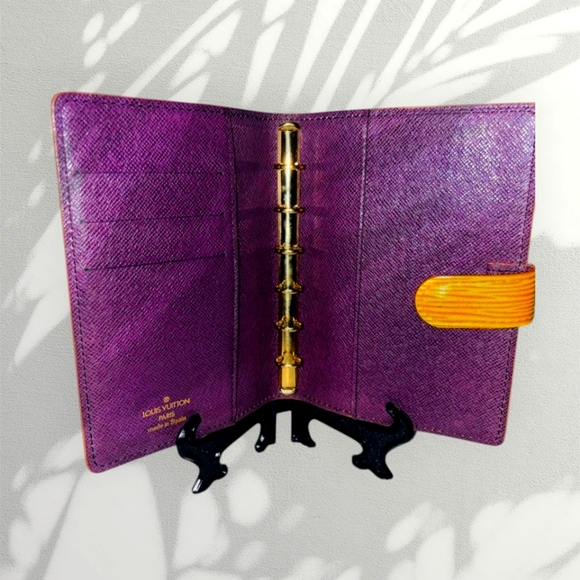 Louis Vuitton - Yellow & Purple EPI Leather Agenda Book ☆ CA1907 - Picture 5 of 11